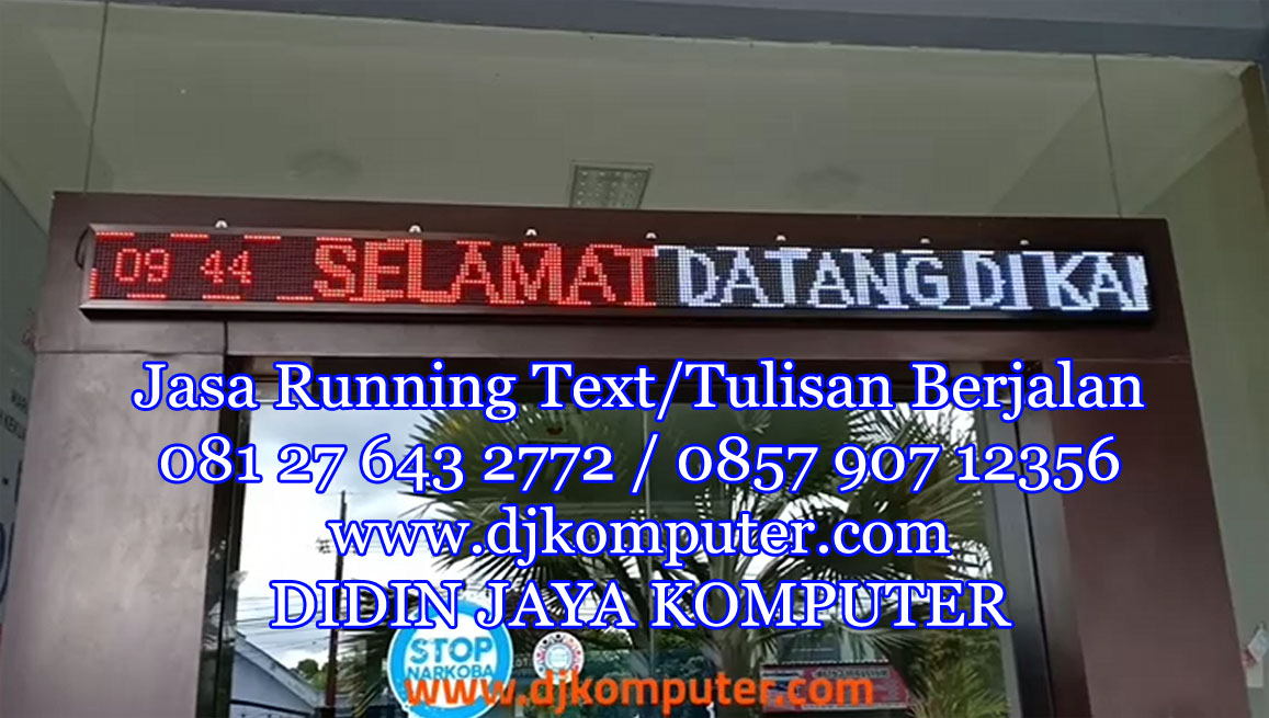 Kami juga mengerjakan running text di BNN Blitar dengan standar yang terbaik untuk AKBP Agustianto Kepala BNN Blitar.